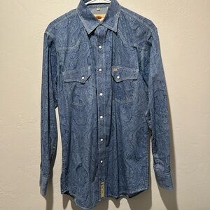 Men’s Larry Mahan pearl snap shirt, brand new condition